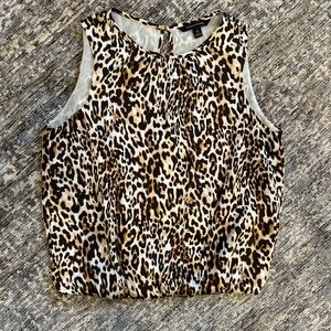 Leopard Print Sleeveless Top